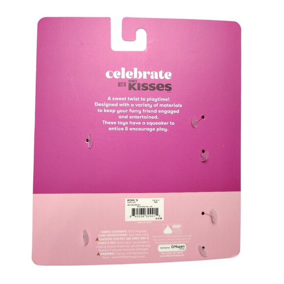 Hersheys Kisses Celebrate With Kisses 3 Pack Plush Dog Toys With Squeaker Inside - Picture 4 of 4